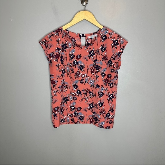 Abercrombie & fitch floral short sleeve open back blouse - Picture 1 of 8